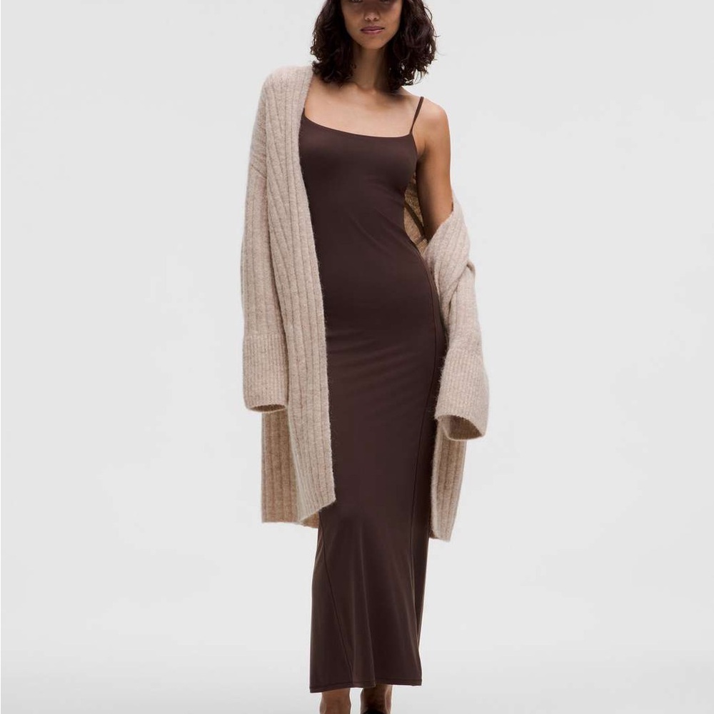 Lululemon Athletica Tan Alpaca Wool Cardigan